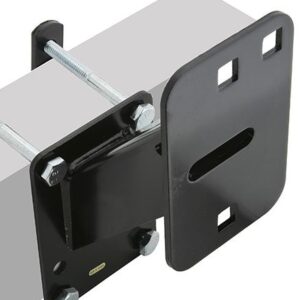Trailer spare wheel holder with bracket